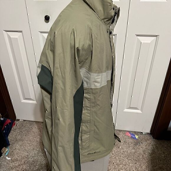 Eddie Bauer Performance Systems Mens XL Tall Full ZIP Jacket with hood in collar - Picture 6 of 6